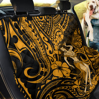 Hawaii Hula Girl Back Car Seat Cover Polynesian Pattern Gold Version - Wonder Print Shop