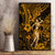 Hawaii Hula Girl Canvas Wall Art Polynesian Pattern Gold Version - Wonder Print Shop