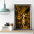Hawaii Hula Girl Canvas Wall Art Polynesian Pattern Gold Version - Wonder Print Shop