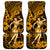 Hawaii Hula Girl Car Mats Polynesian Pattern Gold Version - Wonder Print Shop