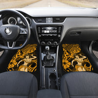 Hawaii Hula Girl Car Mats Polynesian Pattern Gold Version - Wonder Print Shop