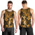 Hawaii Hula Girl Men Tank Top Polynesian Pattern Gold Version - Wonder Print Shop