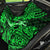 Hawaii Hula Girl Back Car Seat Cover Polynesian Pattern Green Version - Wonder Print Shop