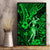 Hawaii Hula Girl Canvas Wall Art Polynesian Pattern Green Version - Wonder Print Shop