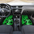Hawaii Hula Girl Car Mats Polynesian Pattern Green Version - Wonder Print Shop