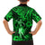 Hawaii Hula Girl Kid Hawaiian Shirt Polynesian Pattern Green Version - Wonder Print Shop