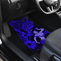 Hawaii Hula Girl Car Mats Polynesian Pattern Navy Blue Version - Wonder Print Shop