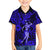 Hawaii Hula Girl Kid Hawaiian Shirt Polynesian Pattern Navy Blue Version - Wonder Print Shop
