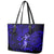 Hawaii Hula Girl Leather Tote Bag Polynesian Pattern Navy Blue Version - Wonder Print Shop