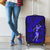 Hawaii Hula Girl Luggage Cover Polynesian Pattern Navy Blue Version - Wonder Print Shop