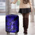 Hawaii Hula Girl Luggage Cover Polynesian Pattern Navy Blue Version - Wonder Print Shop