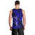 Hawaii Hula Girl Men Tank Top Polynesian Pattern Navy Blue Version - Wonder Print Shop