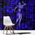 Hawaii Hula Girl Window Curtain Polynesian Pattern Navy Blue Version - Wonder Print Shop