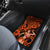 Hawaii Hula Girl Car Mats Polynesian Pattern Orange Version - Wonder Print Shop
