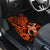 Hawaii Hula Girl Car Mats Polynesian Pattern Orange Version - Wonder Print Shop