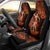 Hawaii Hula Girl Car Seat Cover Polynesian Pattern Orange Version - Wonder Print Shop