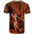 Hawaii Hula Girl T Shirt Polynesian Pattern Orange Version - Wonder Print Shop