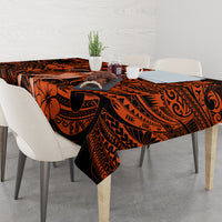 Hawaii Hula Girl Tablecloth Polynesian Pattern Orange Version - Wonder Print Shop