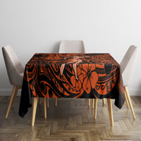 Hawaii Hula Girl Tablecloth Polynesian Pattern Orange Version - Wonder Print Shop