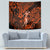 Hawaii Hula Girl Tapestry Polynesian Pattern Orange Version - Wonder Print Shop