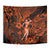 Hawaii Hula Girl Tapestry Polynesian Pattern Orange Version - Wonder Print Shop