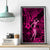 Hawaii Hula Girl Canvas Wall Art Polynesian Pattern Pink Version - Wonder Print Shop