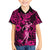 Hawaii Hula Girl Kid Hawaiian Shirt Polynesian Pattern Pink Version - Wonder Print Shop