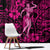 Hawaii Hula Girl Window Curtain Polynesian Pattern Pink Version - Wonder Print Shop