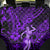 Hawaii Hula Girl Back Car Seat Cover Hibiscus Hawaii Tribal Tattoo Purple Version - Wonder Print Shop