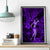 Hawaii Hula Girl Canvas Wall Art Hibiscus Hawaii Tribal Tattoo Purple Version - Wonder Print Shop
