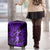 Hawaii Hula Girl Luggage Cover Hibiscus Hawaii Tribal Tattoo Purple Version - Wonder Print Shop