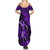 Hawaii Hula Girl Summer Maxi Dress Hibiscus Hawaii Tribal Tattoo Purple Version - Wonder Print Shop
