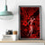 Hawaii Hula Girl Canvas Wall Art Hibiscus Hawaii Tribal Tattoo Red Version - Wonder Print Shop