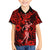 Hawaii Hula Girl Kid Hawaiian Shirt Hibiscus Hawaii Tribal Tattoo Red Version - Wonder Print Shop