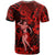 Hawaii Hula Girl T Shirt Hibiscus Hawaii Tribal Tattoo Red Version - Wonder Print Shop