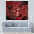 Hawaii Hula Girl Tapestry Hibiscus Hawaii Tribal Tattoo Red Version - Wonder Print Shop