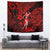 Hawaii Hula Girl Tapestry Hibiscus Hawaii Tribal Tattoo Red Version - Wonder Print Shop