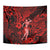 Hawaii Hula Girl Tapestry Hibiscus Hawaii Tribal Tattoo Red Version - Wonder Print Shop