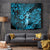 Hawaii Hula Girl Tapestry Hibiscus Hawaii Tribal Tattoo Sky Blue Version - Wonder Print Shop