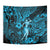 Hawaii Hula Girl Tapestry Hibiscus Hawaii Tribal Tattoo Sky Blue Version - Wonder Print Shop