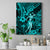 Hawaii Hula Girl Canvas Wall Art Hibiscus Hawaii Tribal Tattoo Turquoise Version - Wonder Print Shop