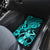 Hawaii Hula Girl Car Mats Hibiscus Hawaii Tribal Tattoo Turquoise Version - Wonder Print Shop