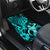 Hawaii Hula Girl Car Mats Hibiscus Hawaii Tribal Tattoo Turquoise Version - Wonder Print Shop