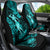 Hawaii Hula Girl Car Seat Cover Hibiscus Hawaii Tribal Tattoo Turquoise Version - Wonder Print Shop
