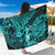 Hawaii Hula Girl Sarong Hibiscus Hawaii Tribal Tattoo Turquoise Version - Wonder Print Shop