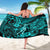 Hawaii Hula Girl Sarong Hibiscus Hawaii Tribal Tattoo Turquoise Version - Wonder Print Shop