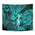 Hawaii Hula Girl Tapestry Hibiscus Hawaii Tribal Tattoo Turquoise Version - Wonder Print Shop