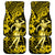 Hawaii Hula Girl Car Mats Hibiscus Hawaii Tribal Tattoo Yellow Version - Wonder Print Shop
