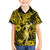 Hawaii Hula Girl Kid Hawaiian Shirt Hibiscus Hawaii Tribal Tattoo Yellow Version - Wonder Print Shop