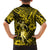 Hawaii Hula Girl Kid Hawaiian Shirt Hibiscus Hawaii Tribal Tattoo Yellow Version - Wonder Print Shop